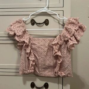 Altard state blush pink top